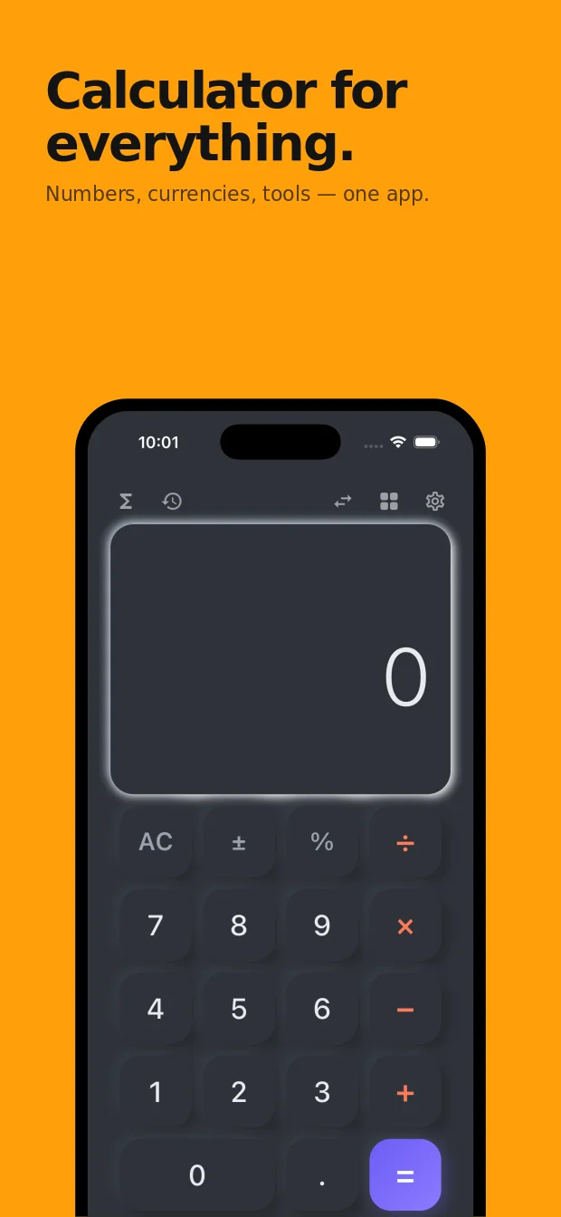 Prism Calculator on iPhone